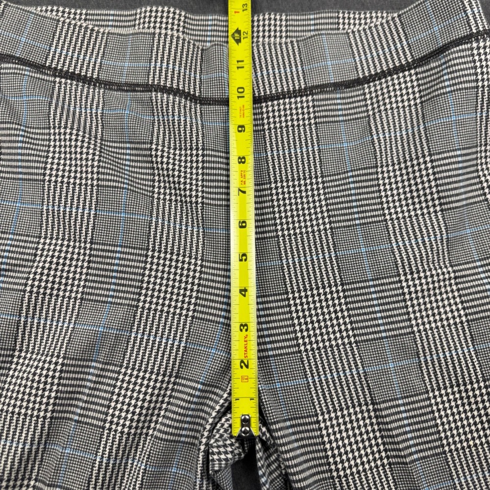 American Eagle Glen Plaid Pull On Tapered Pants Grey Blue XL 1339 - Picture 5 of 8